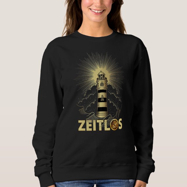 Sweatshirt Zeitlos Phare intemporel Nuages Solaires & Vagues (Devant)