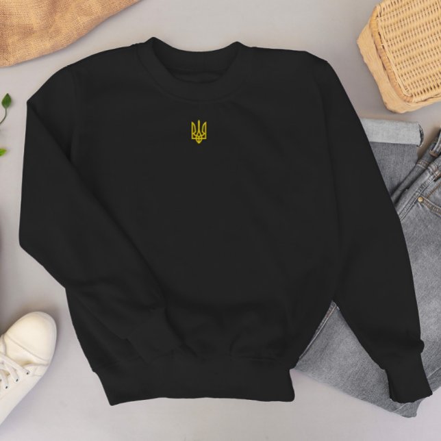 Sweatshirt Zelensky Ukraine President Ukrainian Gold Emblem  (Créateur téléchargé)