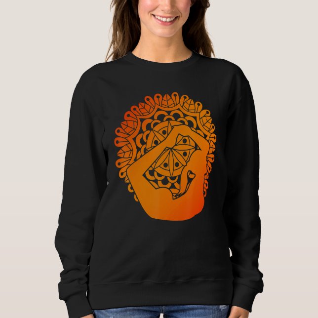 Sweatshirt Zen Buddhism Spiritual Mediation Mandala Yoga (Devant)