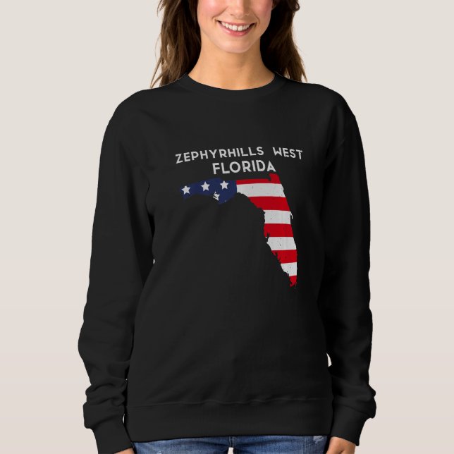 Sweatshirt Zephyrhills Ouest Floride États-Unis État Amérique (Devant)
