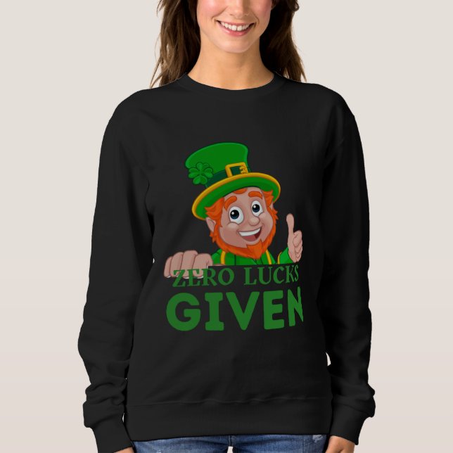 Sweatshirt Zéro Chance Donnée  Fête de la Saint-Patrick St Pa (Devant)