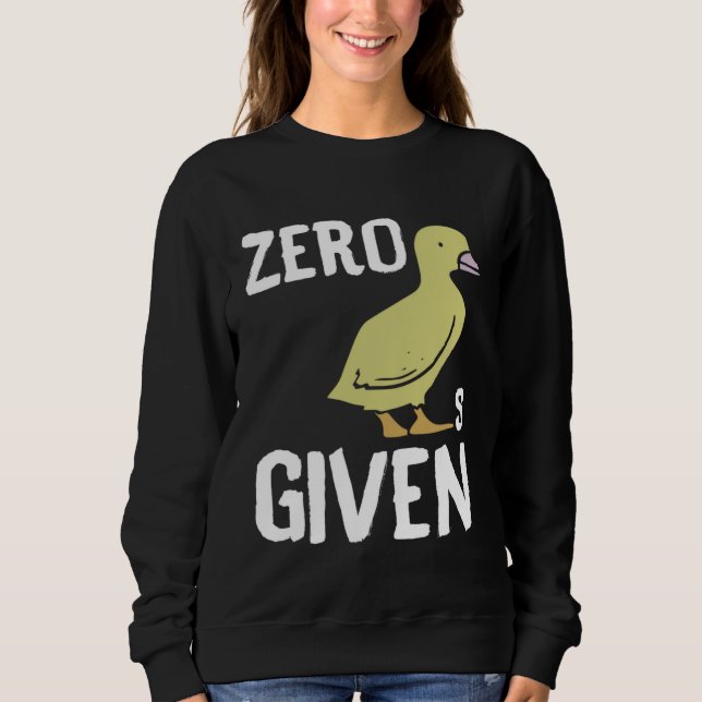 Sweatshirt Zero Ducks Given  Duck (Devant)