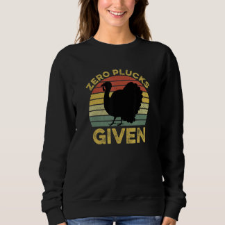 Sweatshirt Zéro Plucks Donné Thanksgiving Turquie