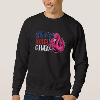 Sweatshirt Zéro troupeaux donnés Animal Flamant rose pour h