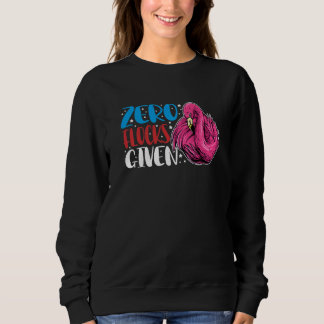Sweatshirt Zéro troupeaux donnés  Animal  Flamant rose pour h