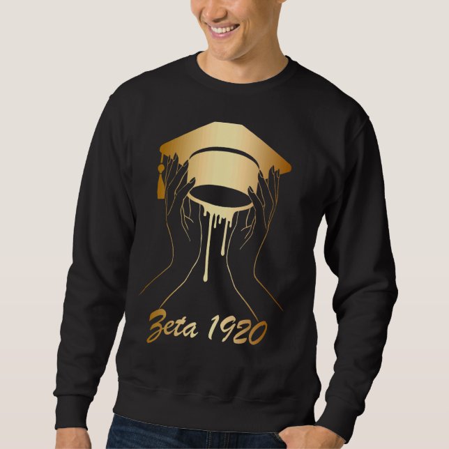 Sweatshirt Zeta 1920 Afro-Américain Historiquement Noir Hbcu (Devant)