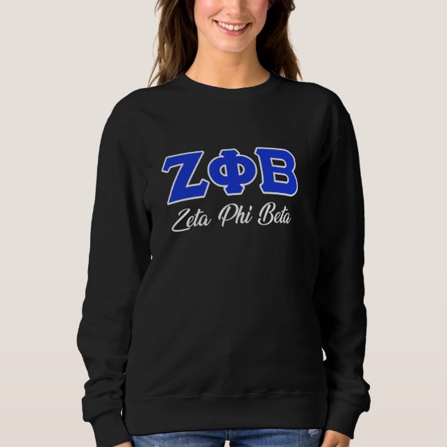 Sweatshirt Zeta Phi Beta Sorority Paraphernalia, Zeta Phi Bet (Devant)