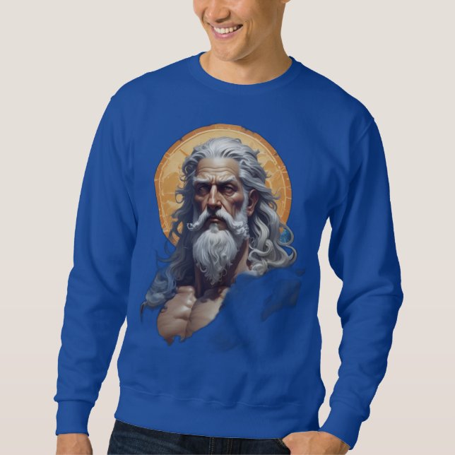 Sweatshirt Zeus puissant - Dieu du Tonnerre (Devant)
