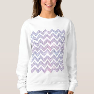 Sweatshirt Zig Zag Motif