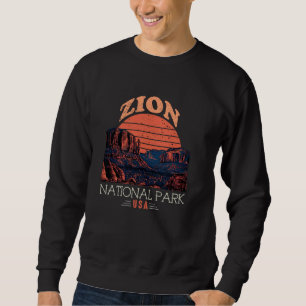 Sweatshirt Zion National Park Utah Randonnée Outdoors Travel 