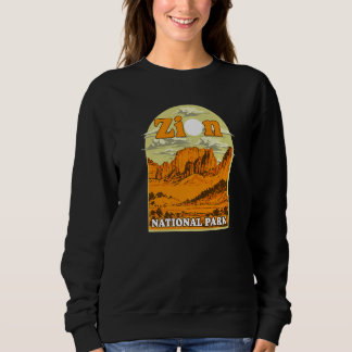 Sweatshirt Zion National Park Vintage Artwork Artistic Souven