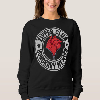 Sweatshirt Zipper Club Membre Honoraire Bypass Open Heart Sur