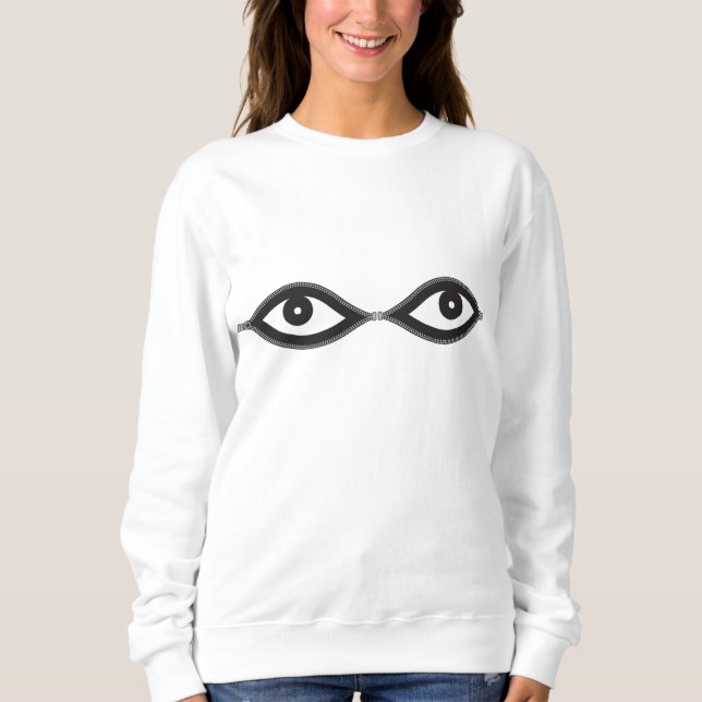Sweatshirt Zipper eyes (Devant)