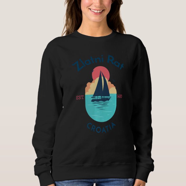 Sweatshirt Zlatni Rat Brac Croatia (Devant)