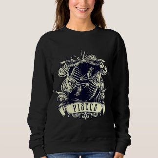 Sweatshirt Zodiac Evil 2 Poisson Squelette Occulte