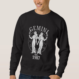 Sweatshirt Zodiac Gemini Twins Né en 1987
