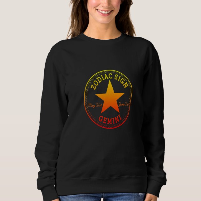 Sweatshirt ZODIAC SIGN GEMINI born in May & June Astrology Ho (Devant)