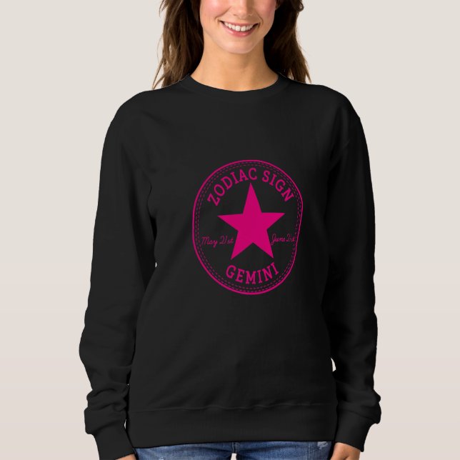 Sweatshirt ZODIAC SIGN GEMINI born in May & June Astrology Ho (Devant)