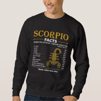 Sweatshirt Zodiac Sign Scorpio Facts October November