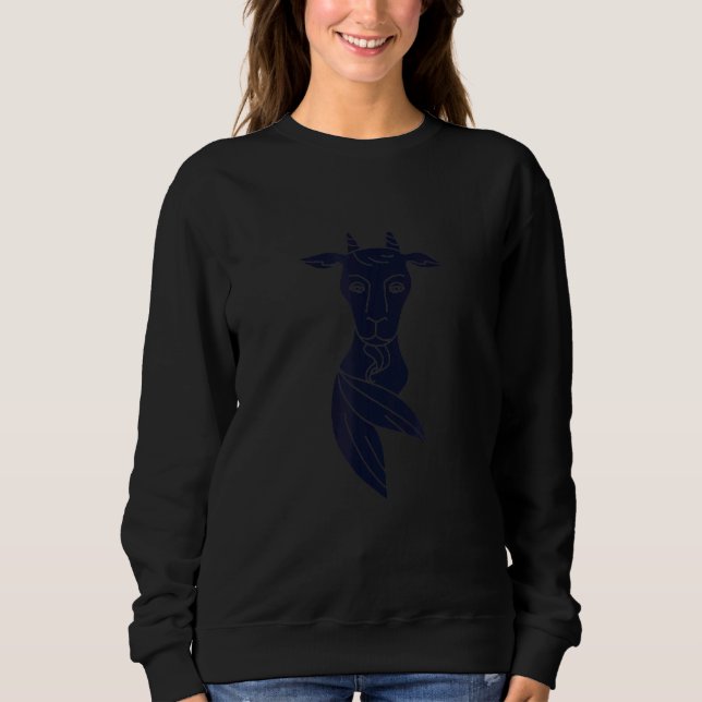 Sweatshirt Zodiac Sign Zodiac Sign Capricorn Motif (Devant)