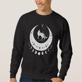 Sweatshirt Zodiaque Bélier Horoscope Astrologie Chat Lune Cro