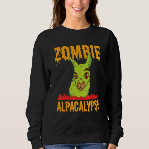 Sweatshirt Zombie Alpacalypse Zombie Llama Alpaca
