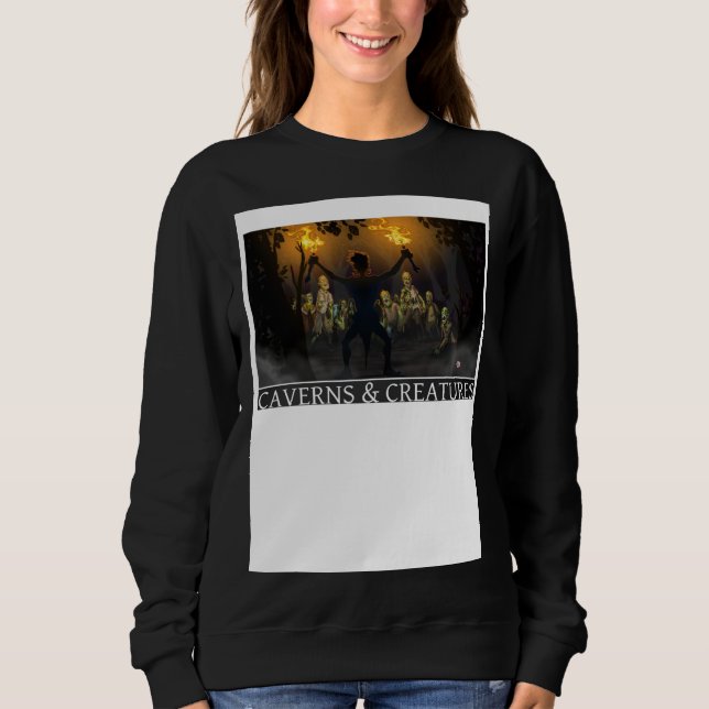 Sweatshirt Zombie Attack Caverns & Creatures (Devant)