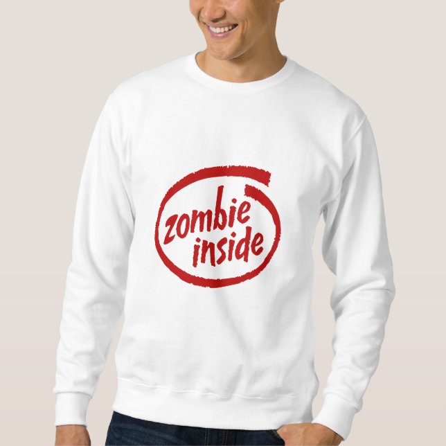 Sweatshirt Zombie dans les vêtements déchirés (Devant)