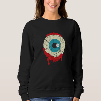 Sweatshirt Zombie Eyeball Halloween Scary Zombie  