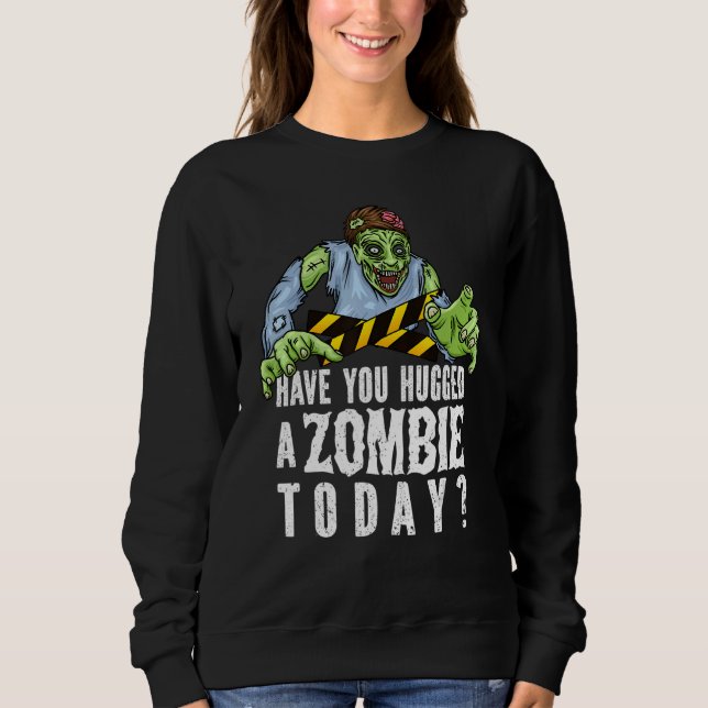 Sweatshirt Zombie   Halloween Tee Zombie Lover (Devant)