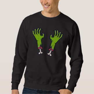 Sweatshirt Zombie hands with bones