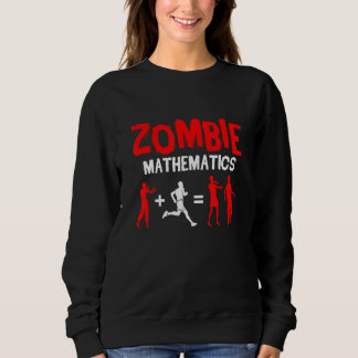 Sweatshirt Zombie Mathématiques Halloween Partie Trump Ou Tre