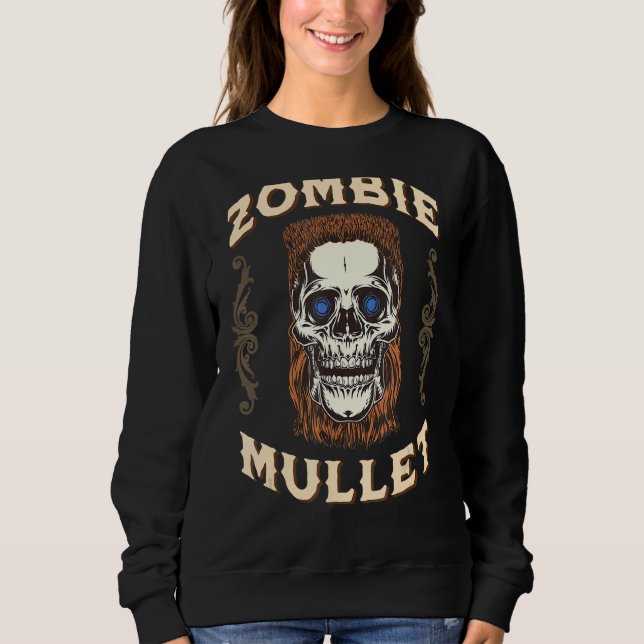 Sweatshirt Zombie Mullet Business Dans La Partie Avant Dans L (Devant)