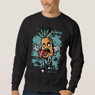 Sweatshirt Zombie Pineapple Graphic Zombie Halloween Costume