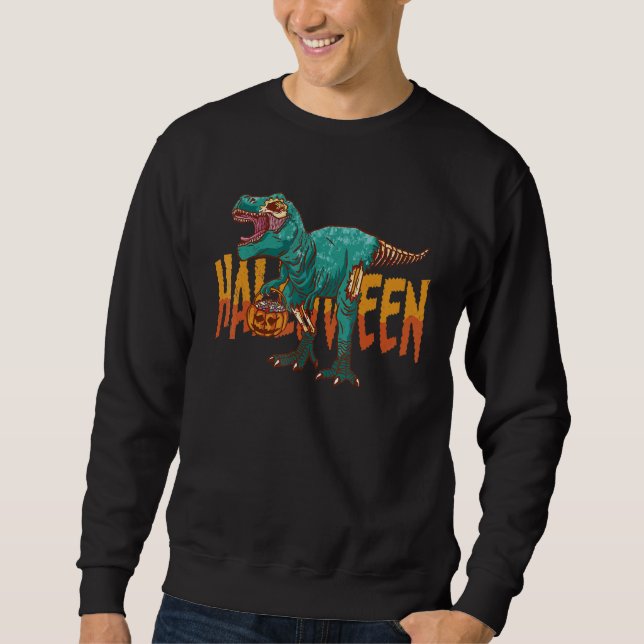 Sweatshirt Zombie Rex Halloween Costume Men Women Kids Rex (Devant)