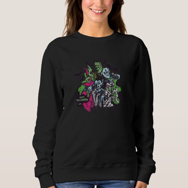 Sweatshirt Zombies Scary Halloween Party Zombie Kids Boys Gir (Devant)