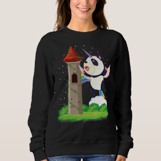 Sweatshirt Zoo Animal Rainbow Pandacorn Magique Fairytale Uni