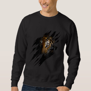 Sweatshirt Zoo Homme de Tiger Motif animal féminin