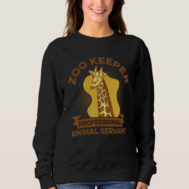 Sweatshirt Zoo Keeper Professional Animal Servant Animal Love (Devant)