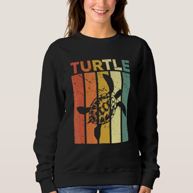 Sweatshirt Zoo Keeper Retro Ocean Animal Turtle (Devant)