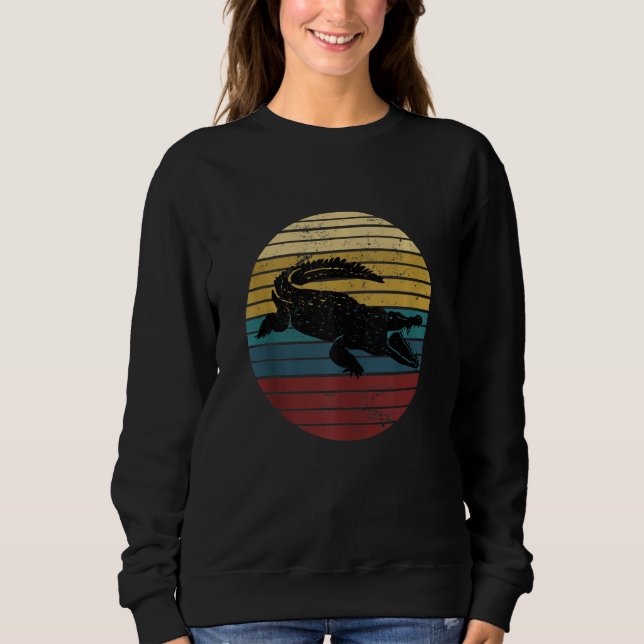 Sweatshirt Zoo Reptile Alligator Crocodile Crocodile (Devant)