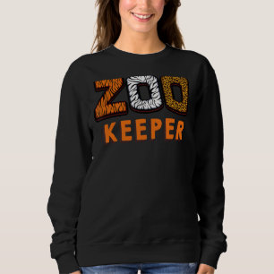Sweatshirt Zookeeper African Savanna Zebra Animal Wild Safari