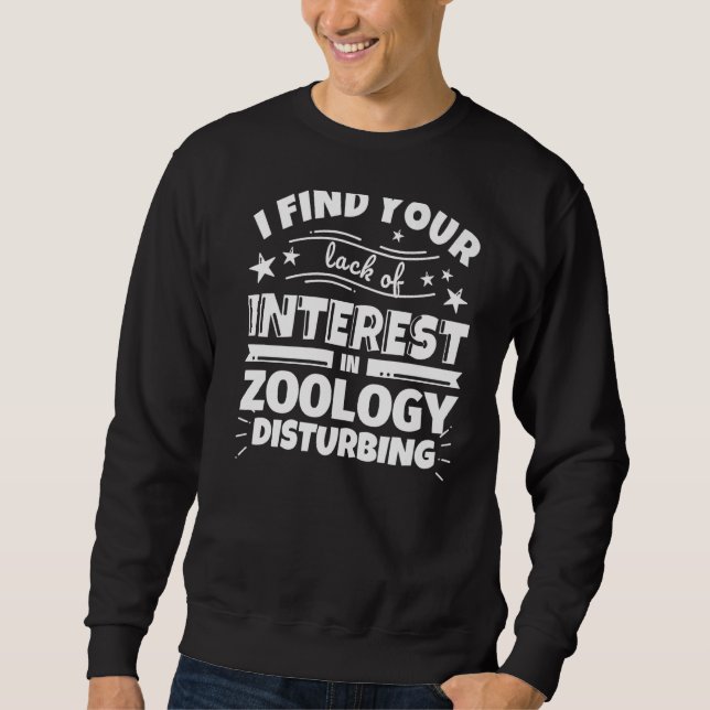Sweatshirt Zoologie  Manque d'Intérêt (Devant)