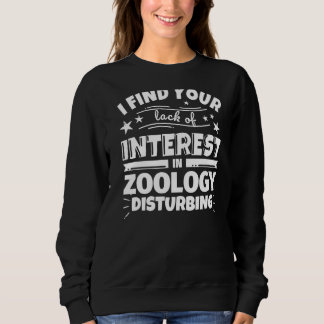 Sweatshirt Zoologie Manque d'Intérêt