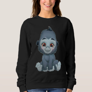 Sweatshirt Zuckersüßer Baby Gorilla