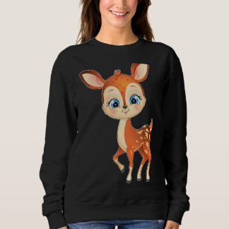 Sweatshirt Zuckersüßer Baby Rehkitz