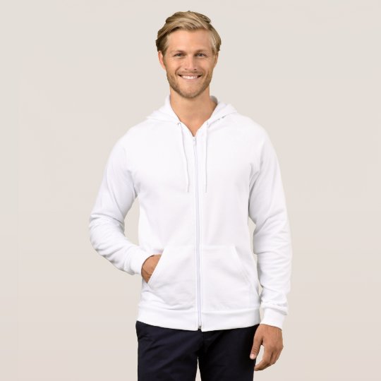 Veste molletonnée pour homme avec zip, Blanc