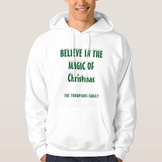 Sweatshirts à capuchon de base pour hommes de Noël (Devant)