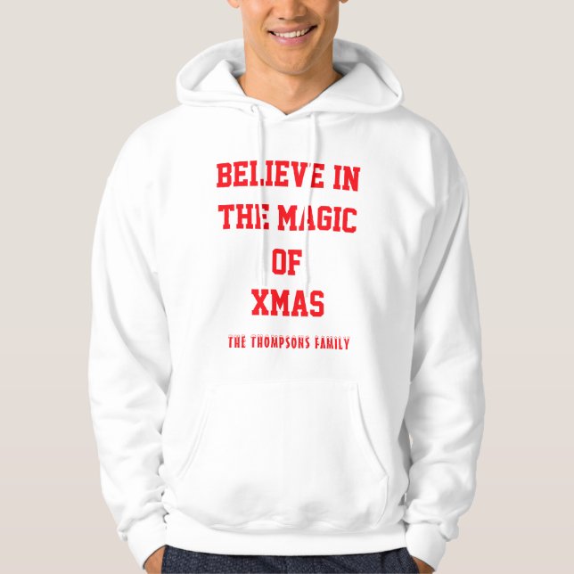 Sweatshirts à capuchon de base pour hommes de Noël (Devant)