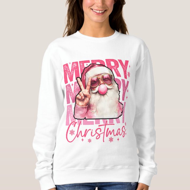 Sweatshirts de Noël pour femmes, joyeux noël (Devant)